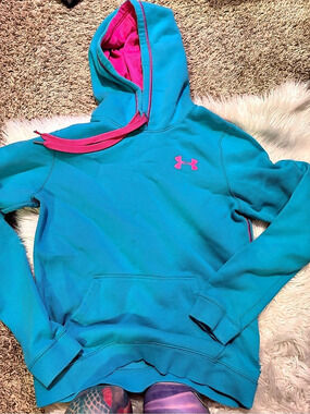 Under Armour Women'Small Hoodie Size Small Blue & Pink